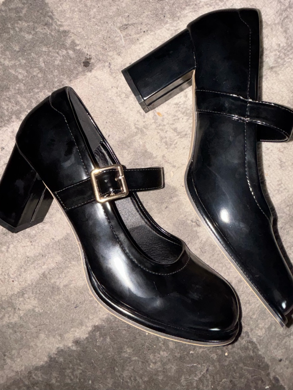 Black Mary Jane Heels